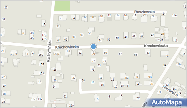 Kobyłka, Krechowiecka, 79, mapa Kobyłka
