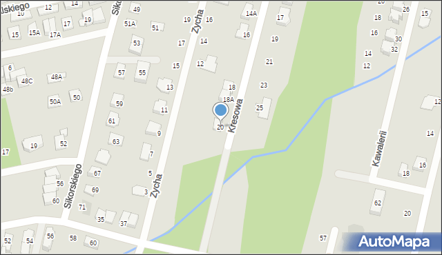 Kobyłka, Kresowa, 20, mapa Kobyłka