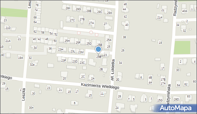Kobyłka, Króla Władysława Łokietka, 23B, mapa Kobyłka