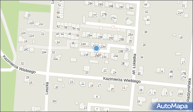 Kobyłka, Króla Władysława Łokietka, 23D, mapa Kobyłka