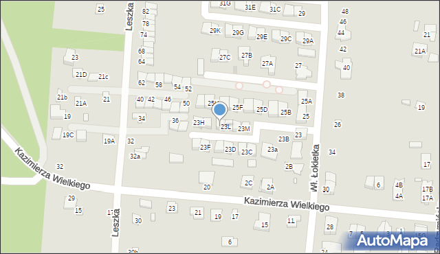 Kobyłka, Króla Władysława Łokietka, 23L/1, mapa Kobyłka