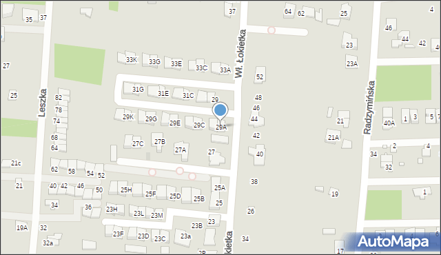 Kobyłka, Króla Władysława Łokietka, 29A, mapa Kobyłka