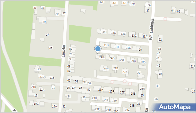 Kobyłka, Króla Władysława Łokietka, 29L, mapa Kobyłka