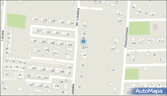Kobyłka, Króla Władysława Łokietka, 42, mapa Kobyłka