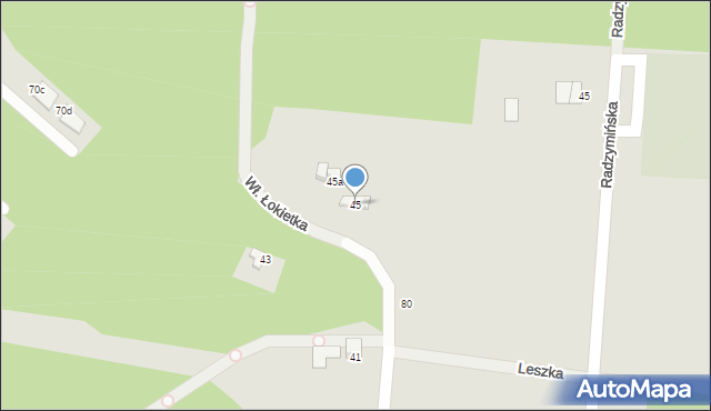 Kobyłka, Króla Władysława Łokietka, 45, mapa Kobyłka