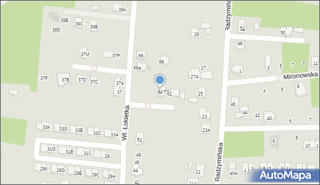 Kobyłka, Króla Władysława Łokietka, 64, mapa Kobyłka