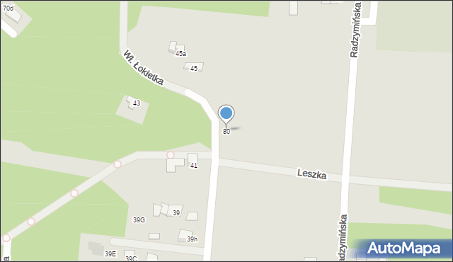 Kobyłka, Króla Władysława Łokietka, 80, mapa Kobyłka