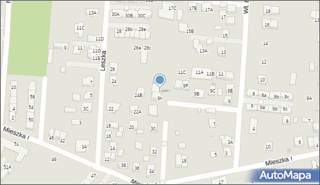 Kobyłka, Króla Władysława Łokietka, 9j, mapa Kobyłka