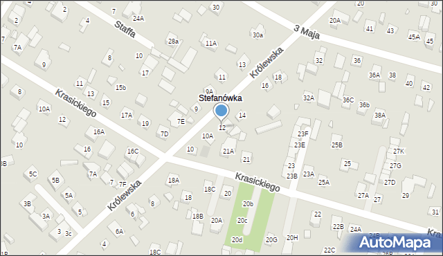 Kobyłka, Królewska, 12, mapa Kobyłka