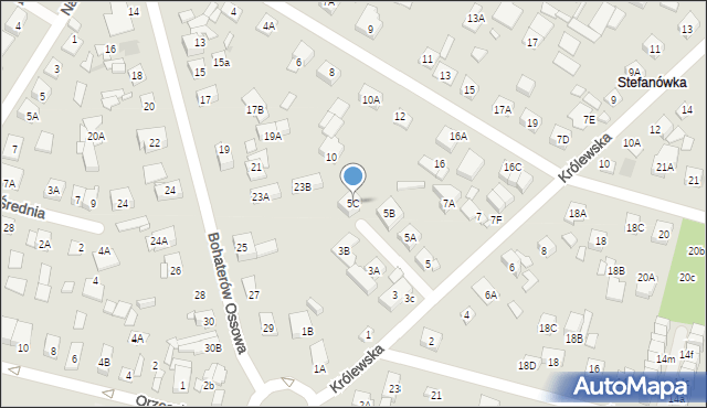 Kobyłka, Królewska, 5C, mapa Kobyłka