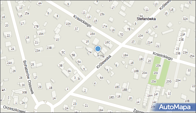 Kobyłka, Królewska, 7, mapa Kobyłka