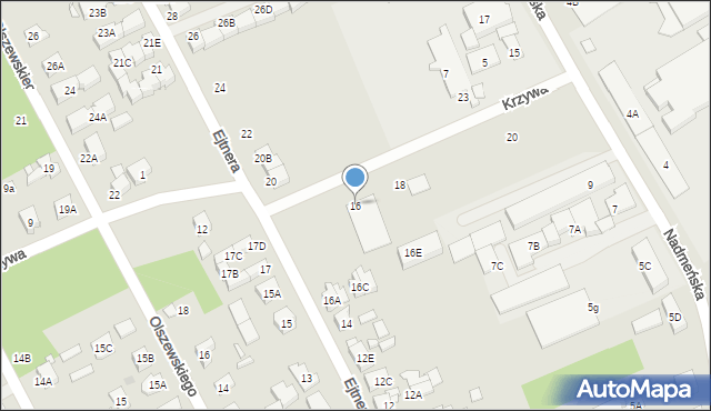 Kobyłka, Krzywa, 16, mapa Kobyłka