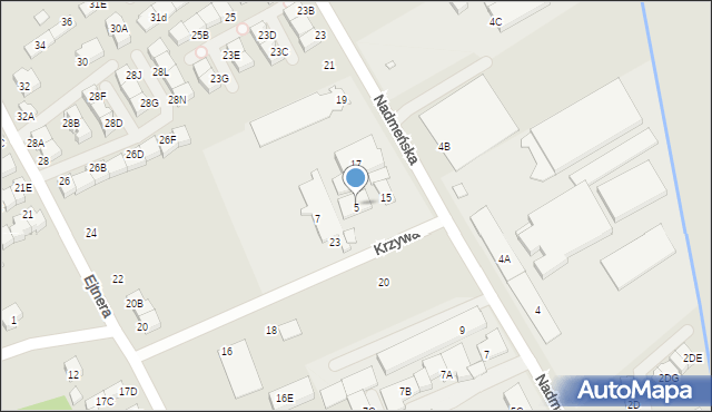 Kobyłka, Krzywa, 5, mapa Kobyłka