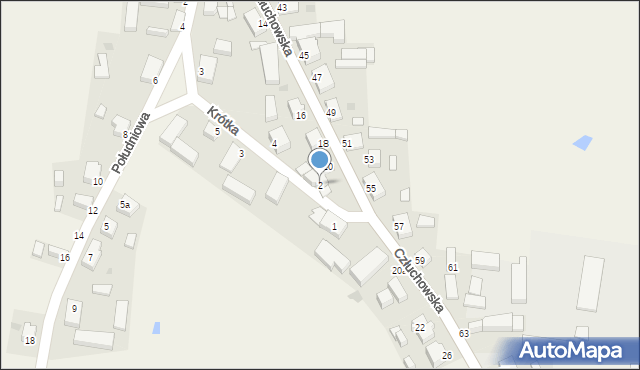 Koczała, Krótka, 2, mapa Koczała