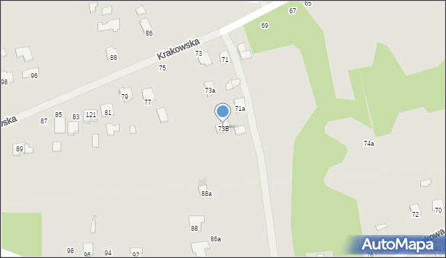 Kolbuszowa, Krakowska, 73B, mapa Kolbuszowa