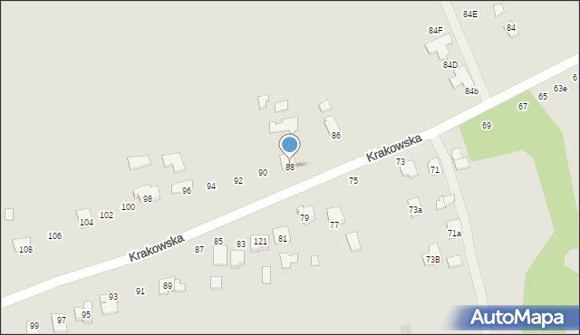 Kolbuszowa, Krakowska, 88, mapa Kolbuszowa
