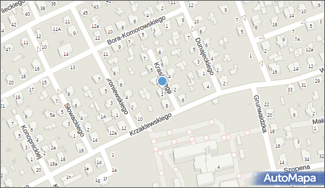 Kolbuszowa, Krasickiego Ignacego, bp., 1, mapa Kolbuszowa