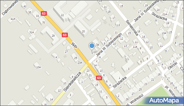 Kolno, Króla Jana III Sobieskiego, 1, mapa Kolno