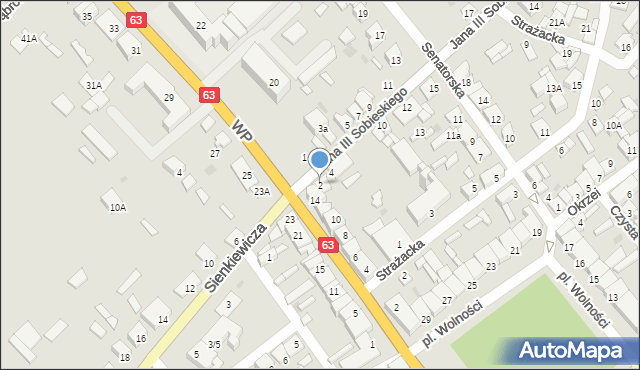 Kolno, Króla Jana III Sobieskiego, 2, mapa Kolno