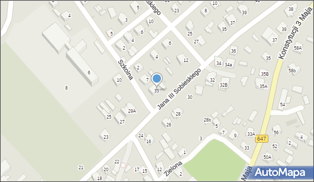 Kolno, Króla Jana III Sobieskiego, 33, mapa Kolno