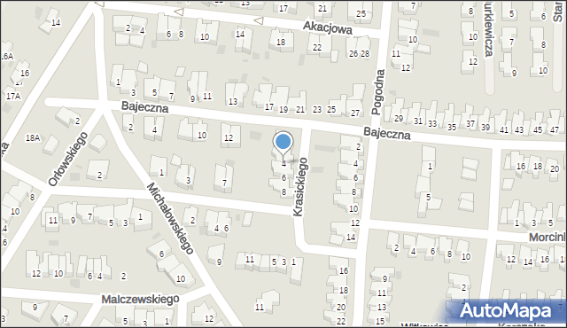 Kołobrzeg, Krasickiego Ignacego, bp., 4, mapa Kołobrzegu