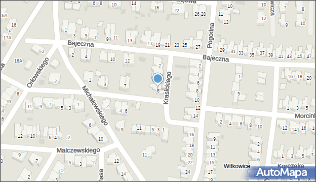 Kołobrzeg, Krasickiego Ignacego, bp., 8, mapa Kołobrzegu