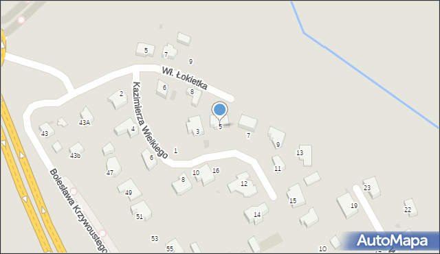 Kołobrzeg, Króla Kazimierza Wielkiego, 5, mapa Kołobrzegu