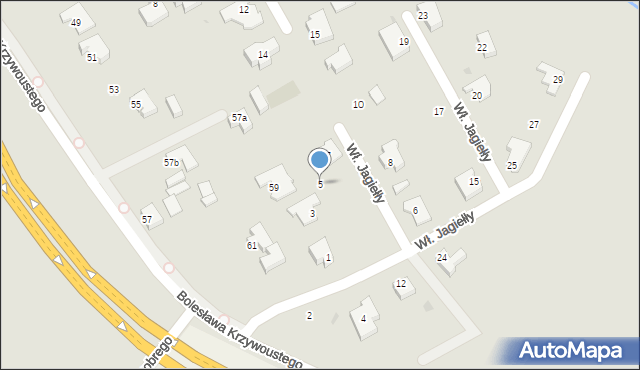 Kołobrzeg, Króla Władysława Jagiełły, 5, mapa Kołobrzegu