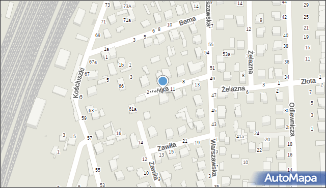 Koluszki, Krótka, 9, mapa Koluszki