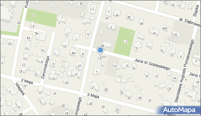 Komorów, Króla Jana III Sobieskiego, 2, mapa Komorów