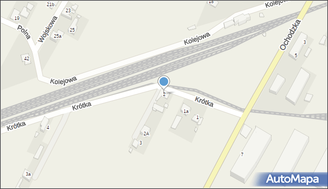 Komprachcice, Krótka, 2, mapa Komprachcice