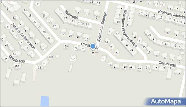 Konin, Króla Bolesława Chrobrego, 23, mapa Konina