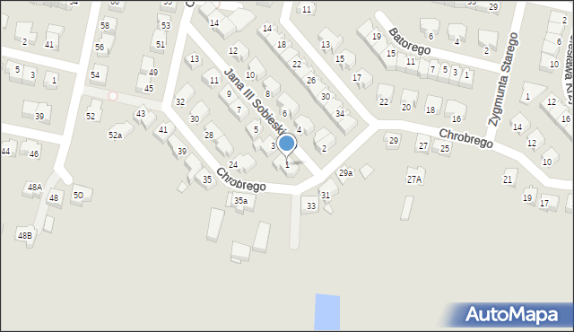 Konin, Króla Jana III Sobieskiego, 1, mapa Konina