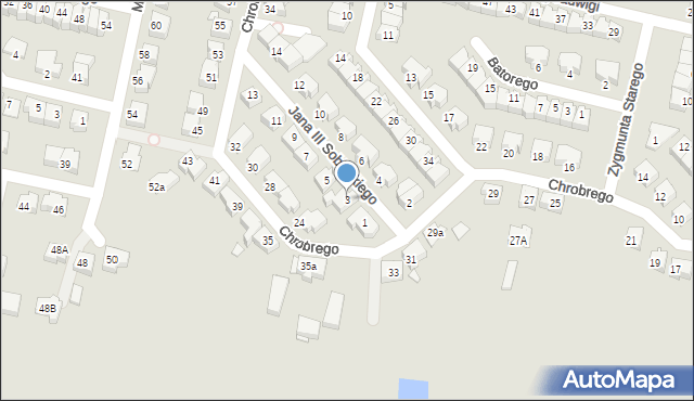 Konin, Króla Jana III Sobieskiego, 3, mapa Konina