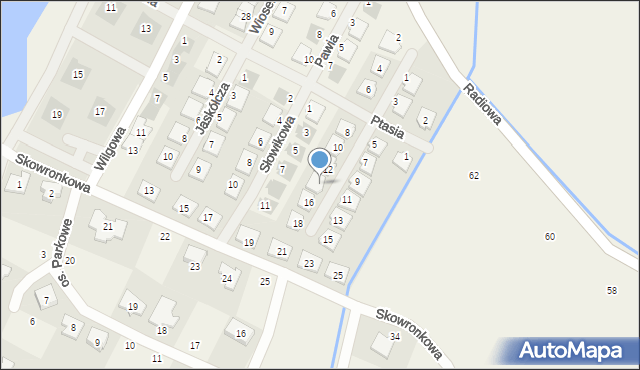 Koninko, Krucza, 14, mapa Koninko