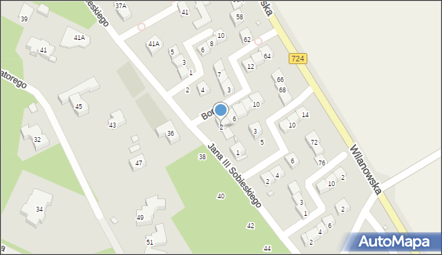 Konstancin-Jeziorna, Królowej Bony, 2, mapa Konstancin-Jeziorna