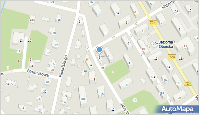 Konstancin-Jeziorna, Króla Jana III Sobieskiego, 5, mapa Konstancin-Jeziorna