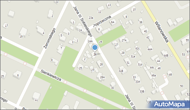 Konstancin-Jeziorna, Króla Jana III Sobieskiego, 26, mapa Konstancin-Jeziorna