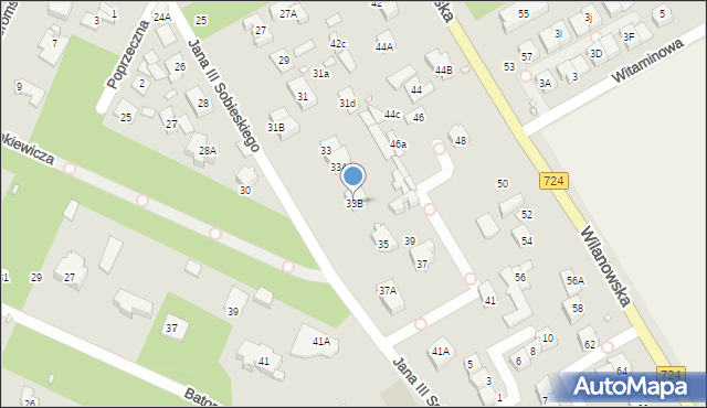 Konstancin-Jeziorna, Króla Jana III Sobieskiego, 33B, mapa Konstancin-Jeziorna