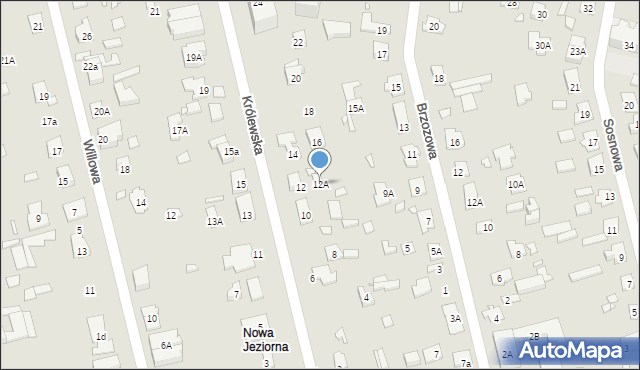 Konstancin-Jeziorna, Królewska, 12A, mapa Konstancin-Jeziorna