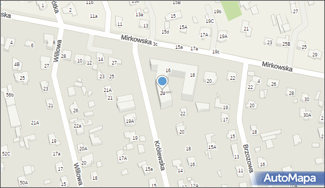 Konstancin-Jeziorna, Królewska, 24, mapa Konstancin-Jeziorna