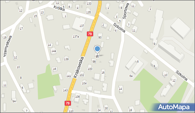 Koprzywnica, Krakowska, 96, mapa Koprzywnica