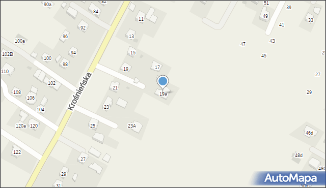 Korczyna, Krośnieńska, 19a, mapa Korczyna