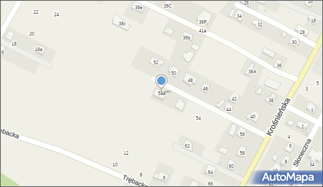 Korczyna, Krośnieńska, 54a, mapa Korczyna