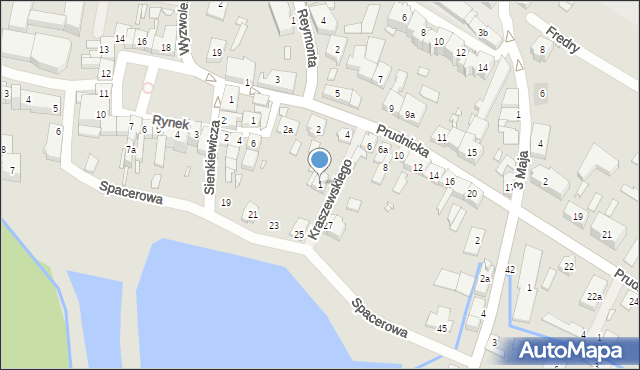 Korfantów, Kraszewskiego Józefa Ignacego, 1, mapa Korfantów