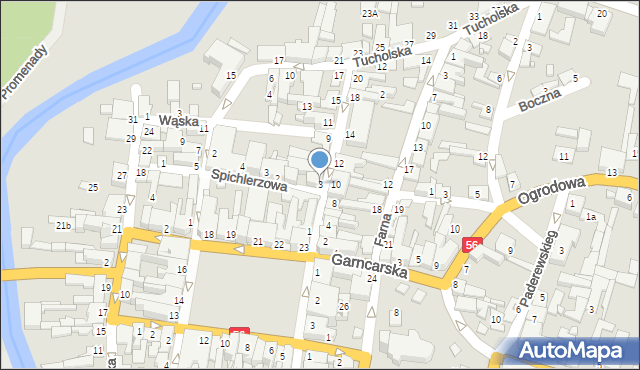 Koronowo, Króla Jana III Sobieskiego, 3, mapa Koronowo