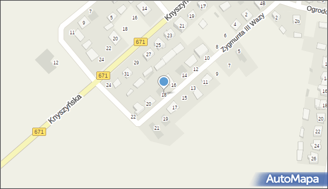 Korycin, Króla Zygmunta III Wazy, 18, mapa Korycin