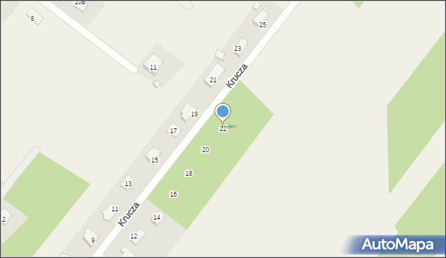 Korytów, Krucza, 22, mapa Korytów