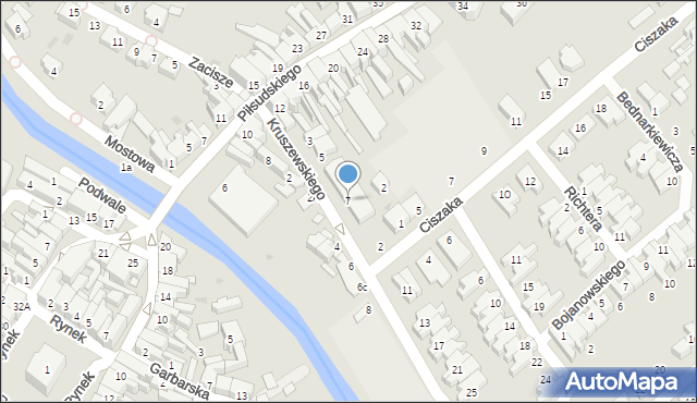 Kościan, Kruszewskiego Klemensa, 7, mapa Kościan