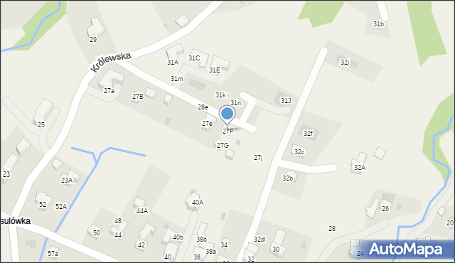 Kościelisko, Królewska, 27F, mapa Kościelisko